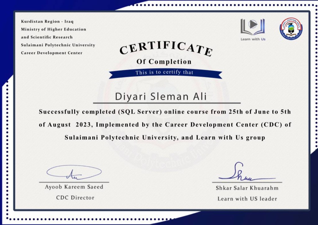 SQL Server Certificate